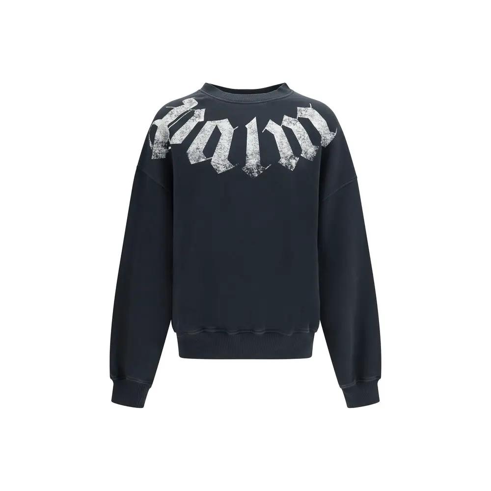 Palm Angels Palm Angels Black Cotton Sweatshirt