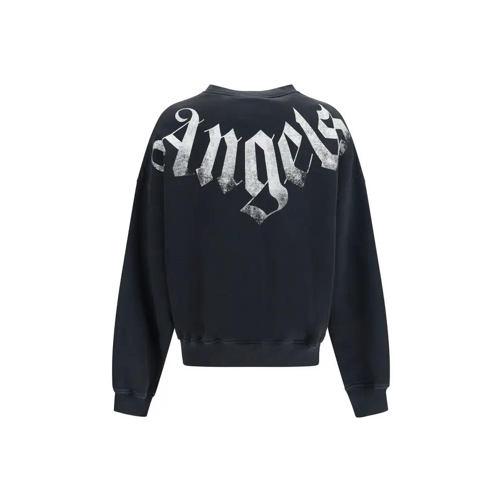 Palm Angels Palm Angels Black Cotton Sweatshirt