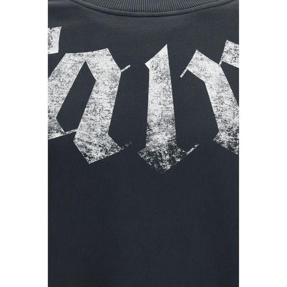 Palm Angels Palm Angels Black Cotton Sweatshirt