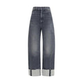 Mother Denim Mother Denim Black Cotton Cropped Jeans