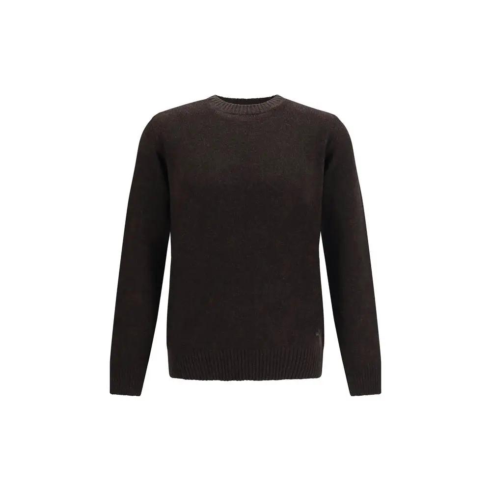 Brooksfield Brooksfield Brown Wool Oves Aries Sweatshirt