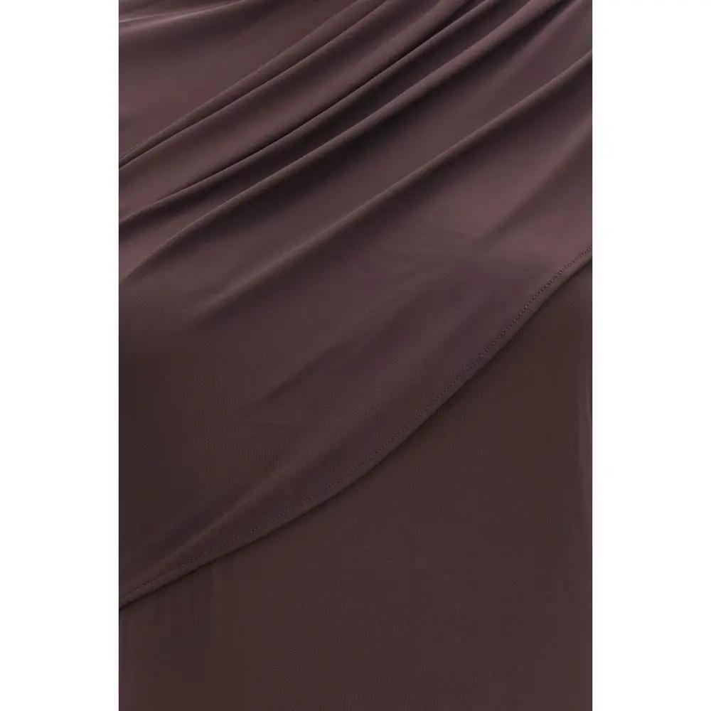 Courrèges Courrèges Brown Viscose Casual Dress