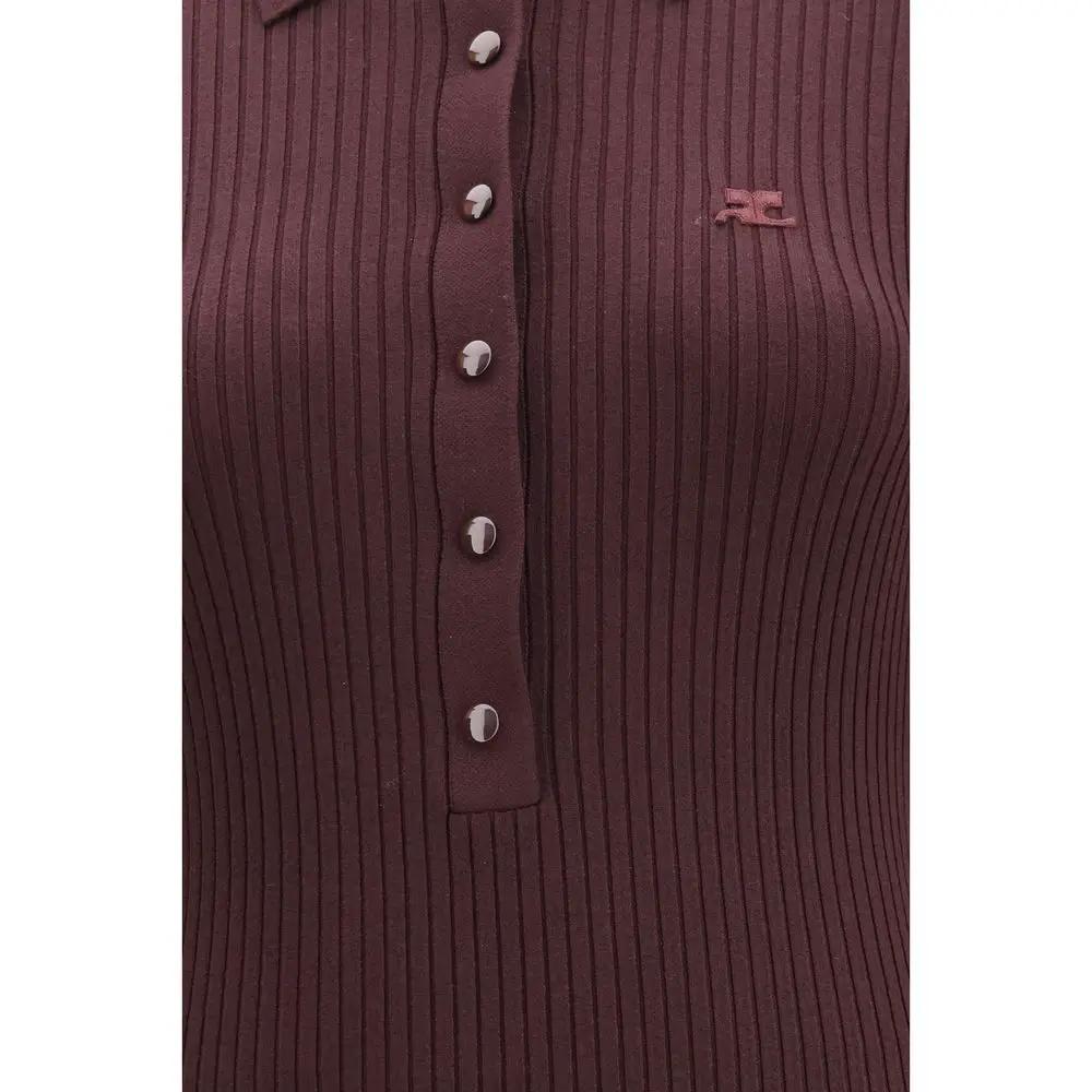 Courrèges Courrèges Purple Viscose Long Dress