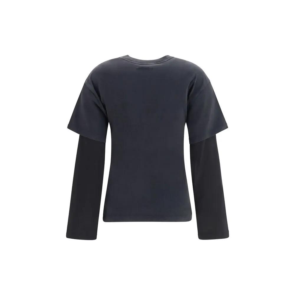 Courrèges Courrèges Black Cotton T-Shirt