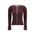 Courrèges Courrèges Bordeaux Viscose Cardigan