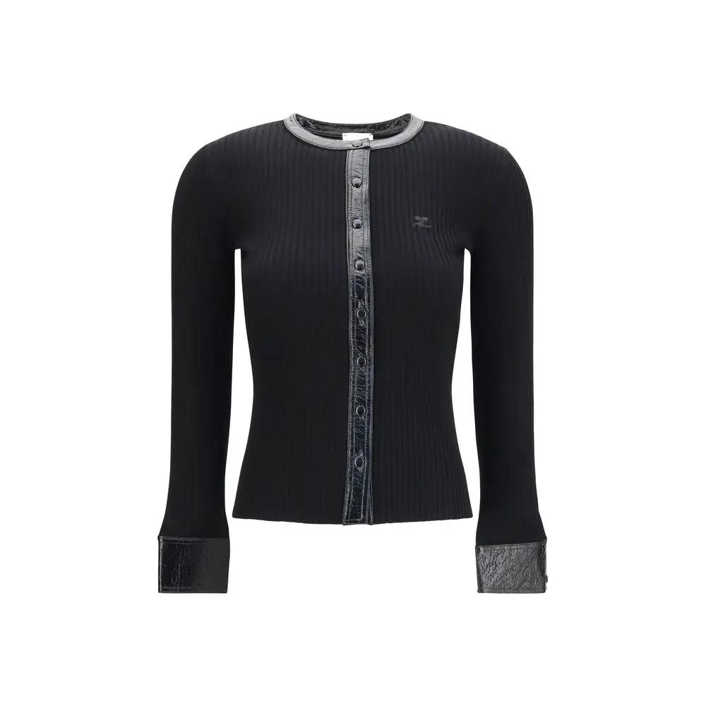 Courrèges Courrèges Black Viscose Cardigan