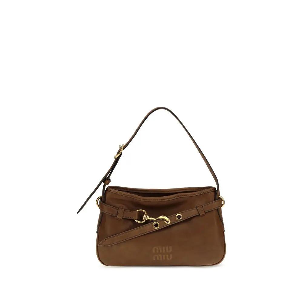 Miu Miu Miu Miu Brown Lamb Ovis Aries Aries Shoulder Bag