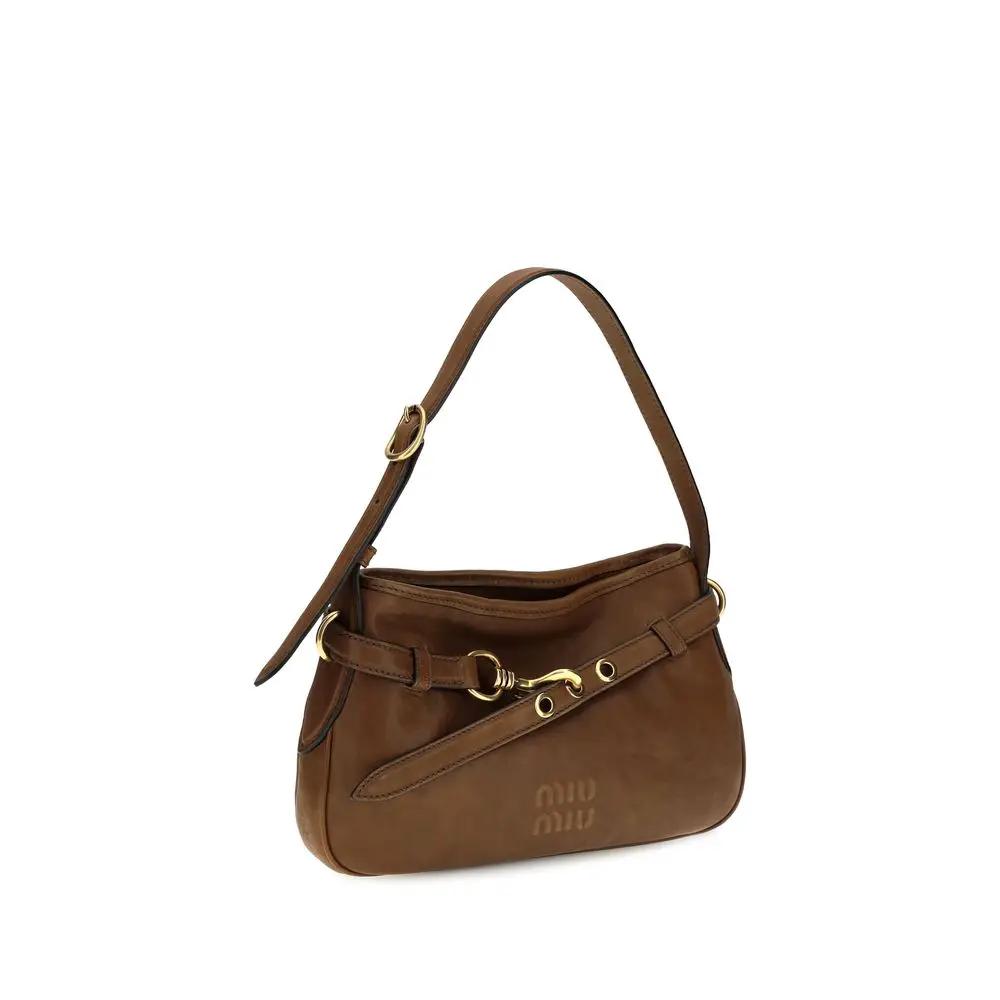 Miu Miu Miu Miu Brown Lamb Ovis Aries Aries Shoulder Bag