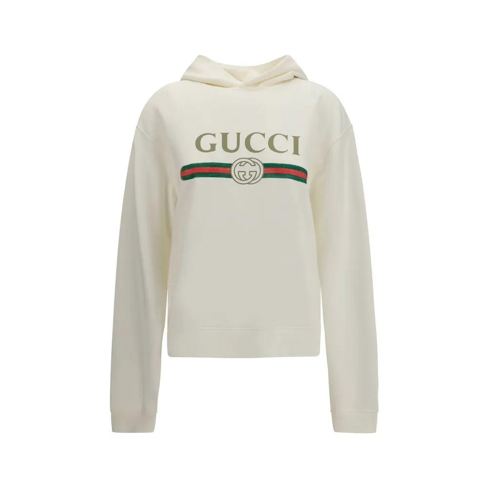 Gucci Gucci White Cotton Sweatshirt