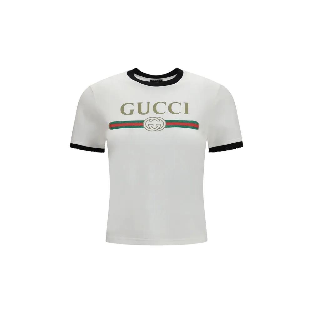 Gucci Gucci White Cotton T-Shirt