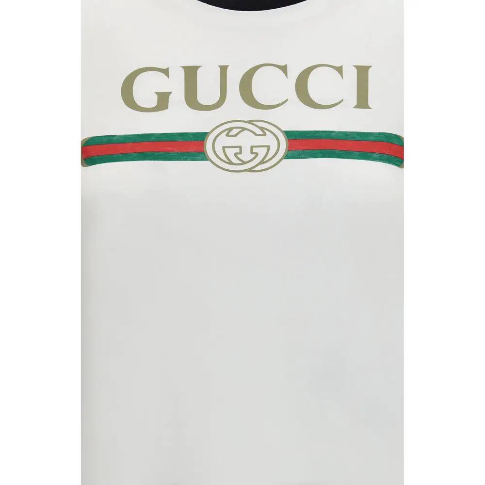 Gucci Gucci White Cotton T-Shirt