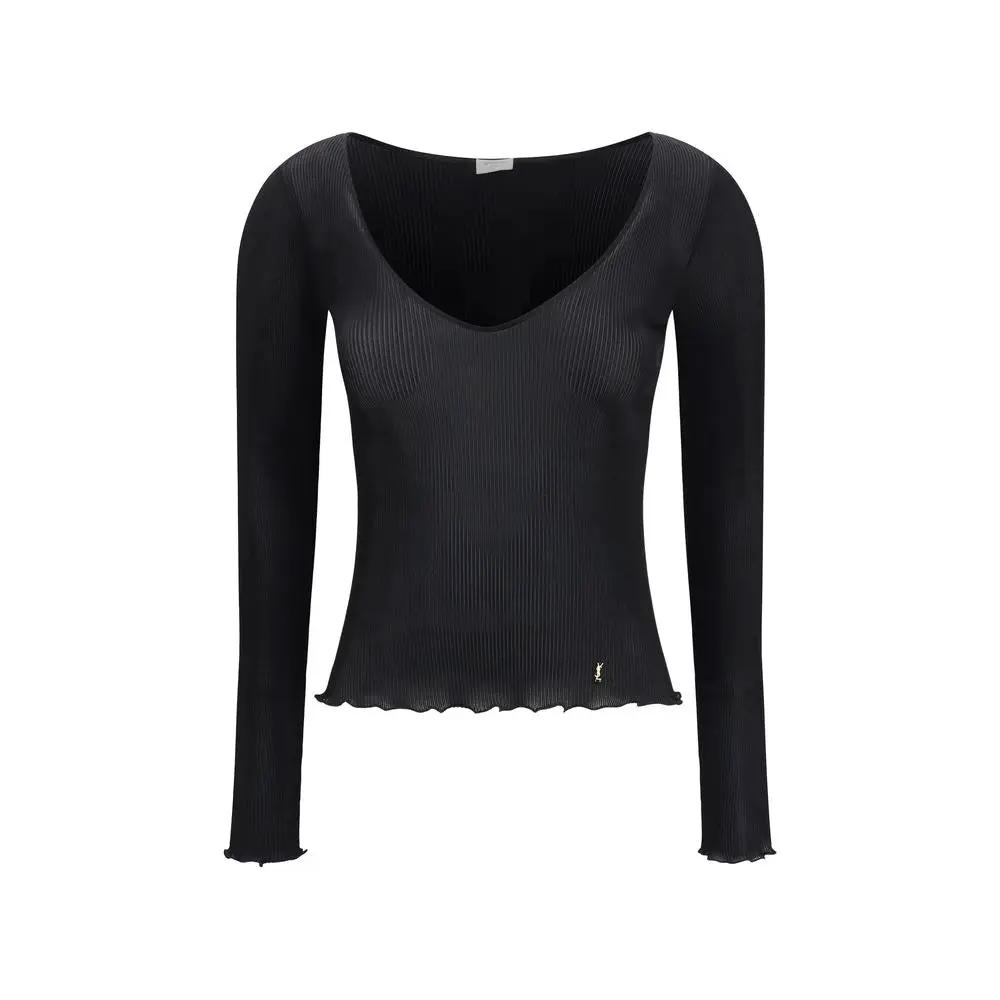 Saint Laurent Saint Laurent Black Silk Blouse