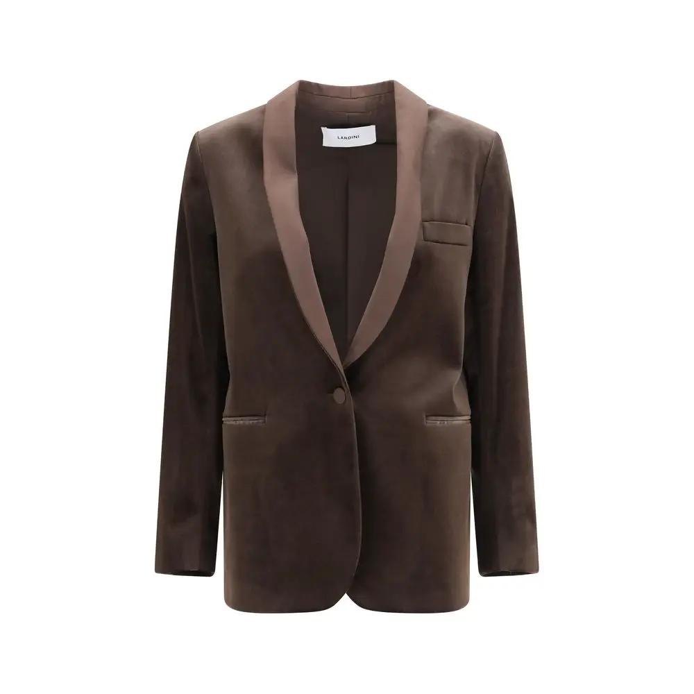 Lardini Lardini Brown Cotton Blazer