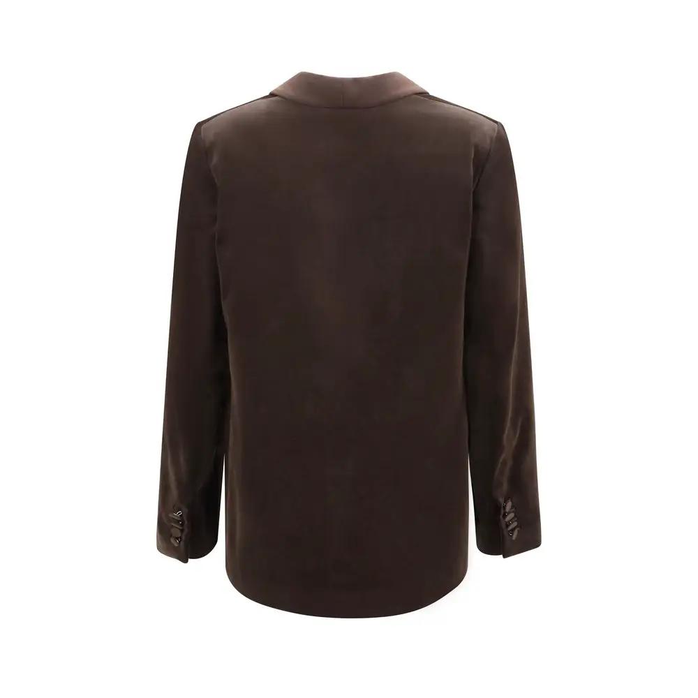 Lardini Lardini Brown Cotton Blazer