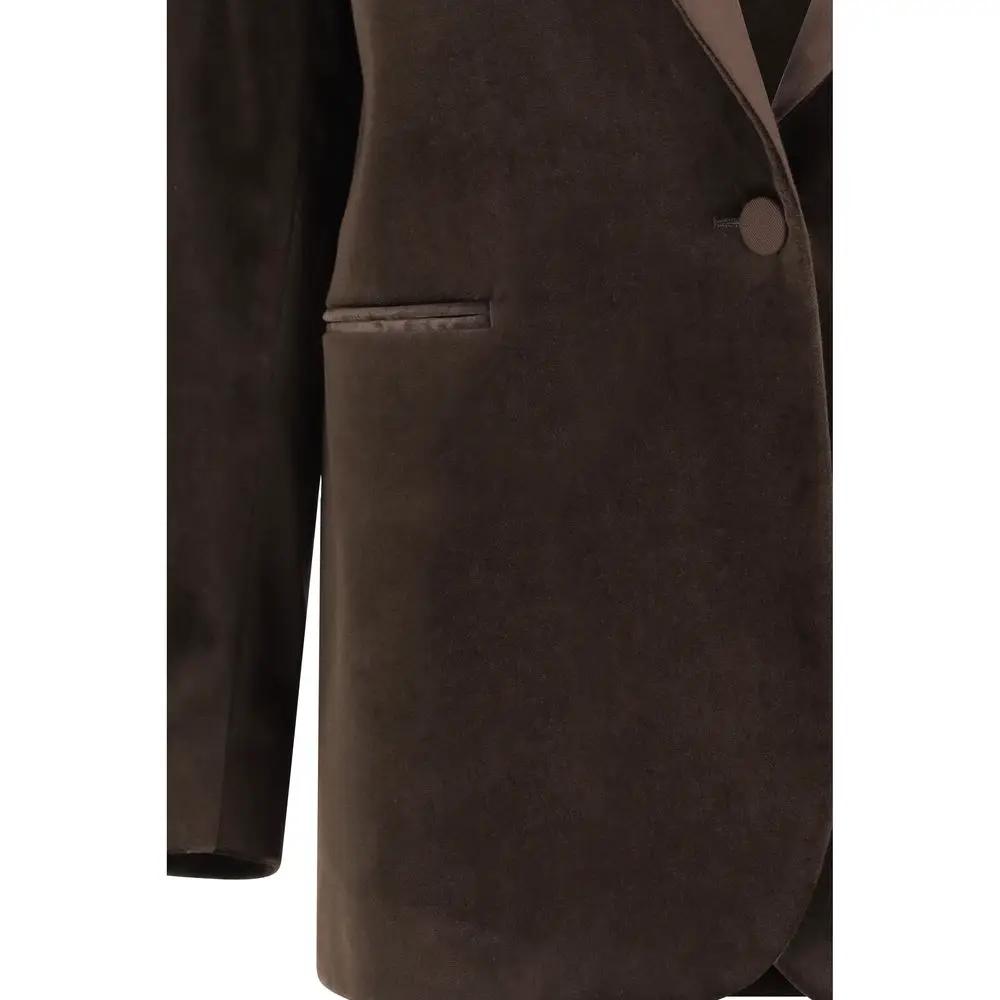 Lardini Lardini Brown Cotton Blazer