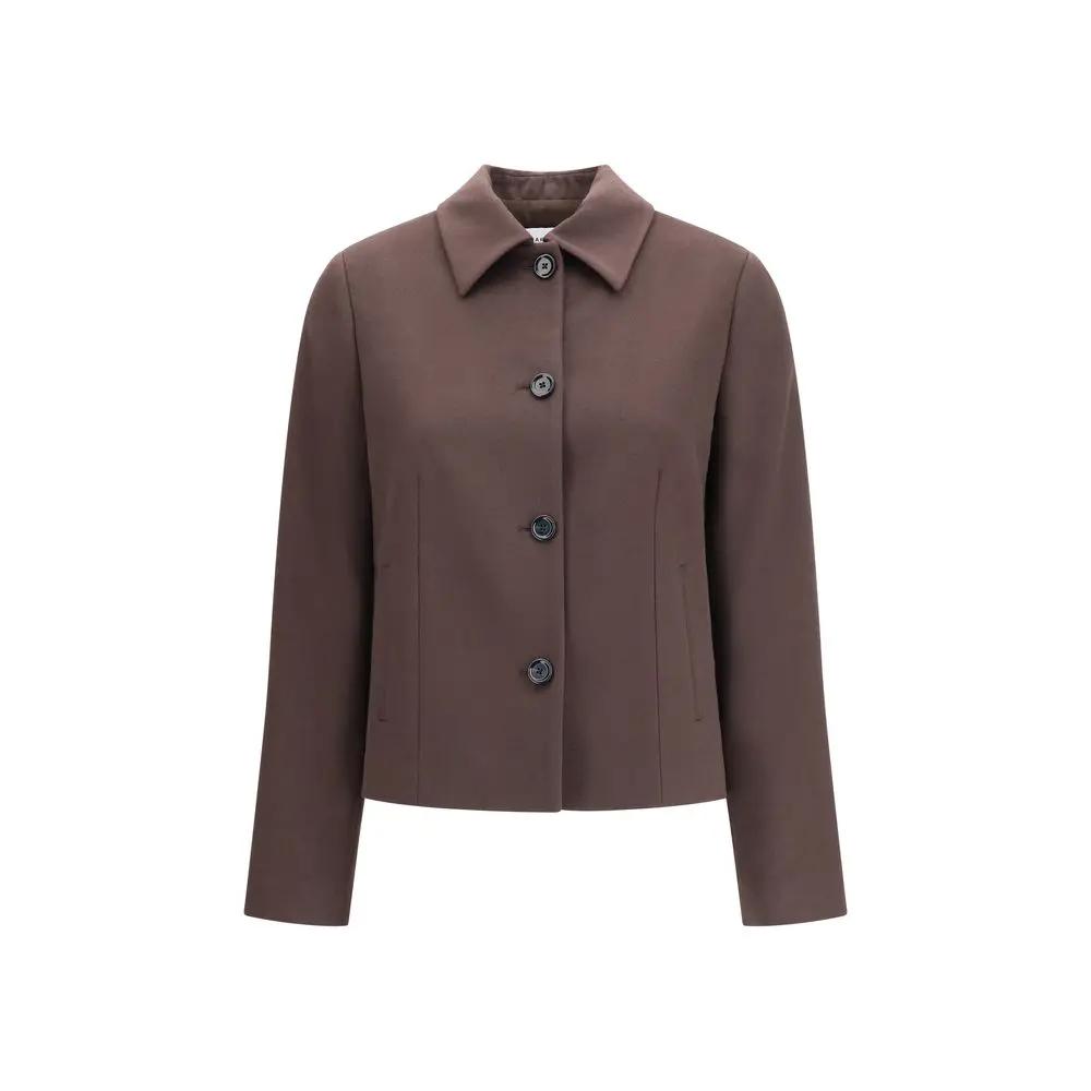 Lardini Lardini Brown Wool Oves Aries Full-Length Jacket