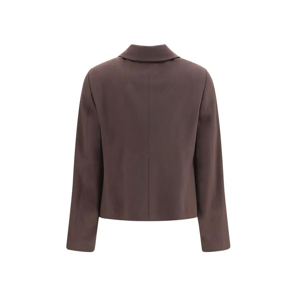 Lardini Lardini Brown Wool Oves Aries Full-Length Jacket