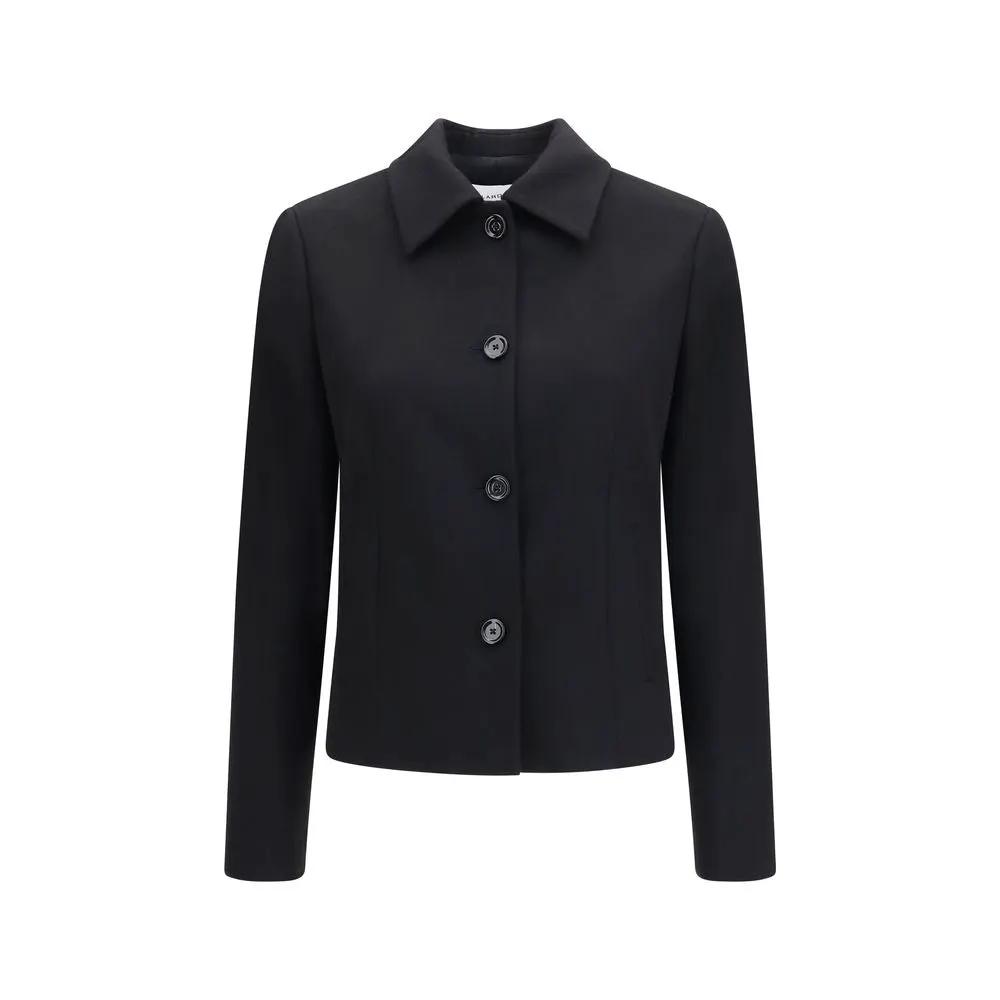 Lardini Lardini Black Wool Oves Aries Full-Length Jacket