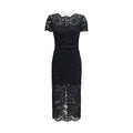 Self-Portrait Self-Portrait Black Polyester Casual Dress