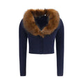Self-Portrait Self-Portrait Blue Wool Oves Aries Cardigan