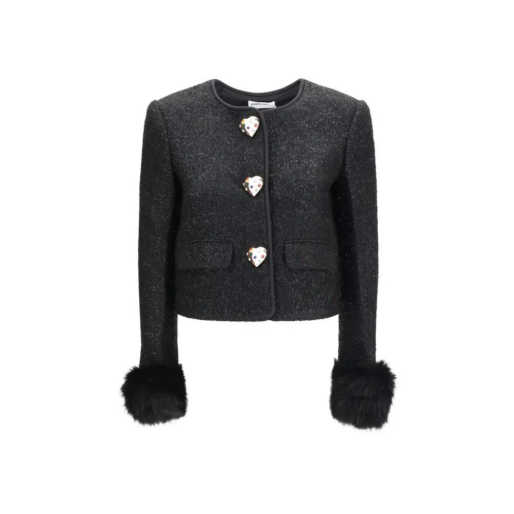 Self-Portrait Self-Portrait Black Polyester Jacket