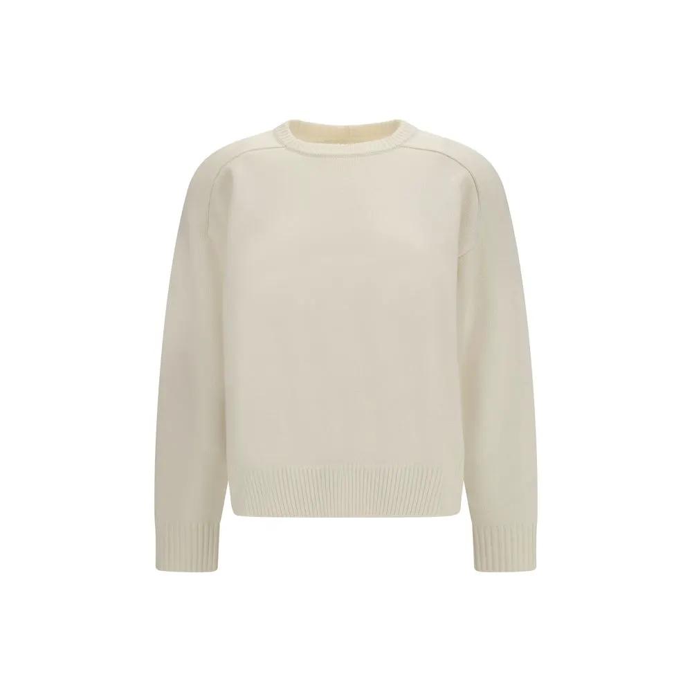 Loulou De Saison Loulou De Saison White Wool Oves Aries Sweatshirt