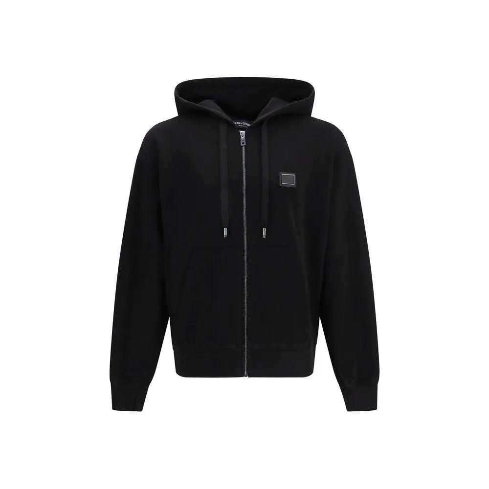 Dolce & Gabbana Black Cotton Sweatshirt