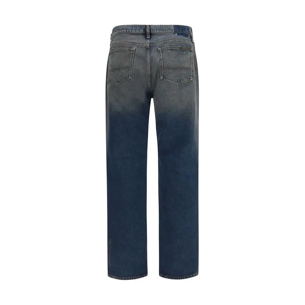 Golden Goose Golden Goose Blue Cotton Relaxed Fit Jeans
