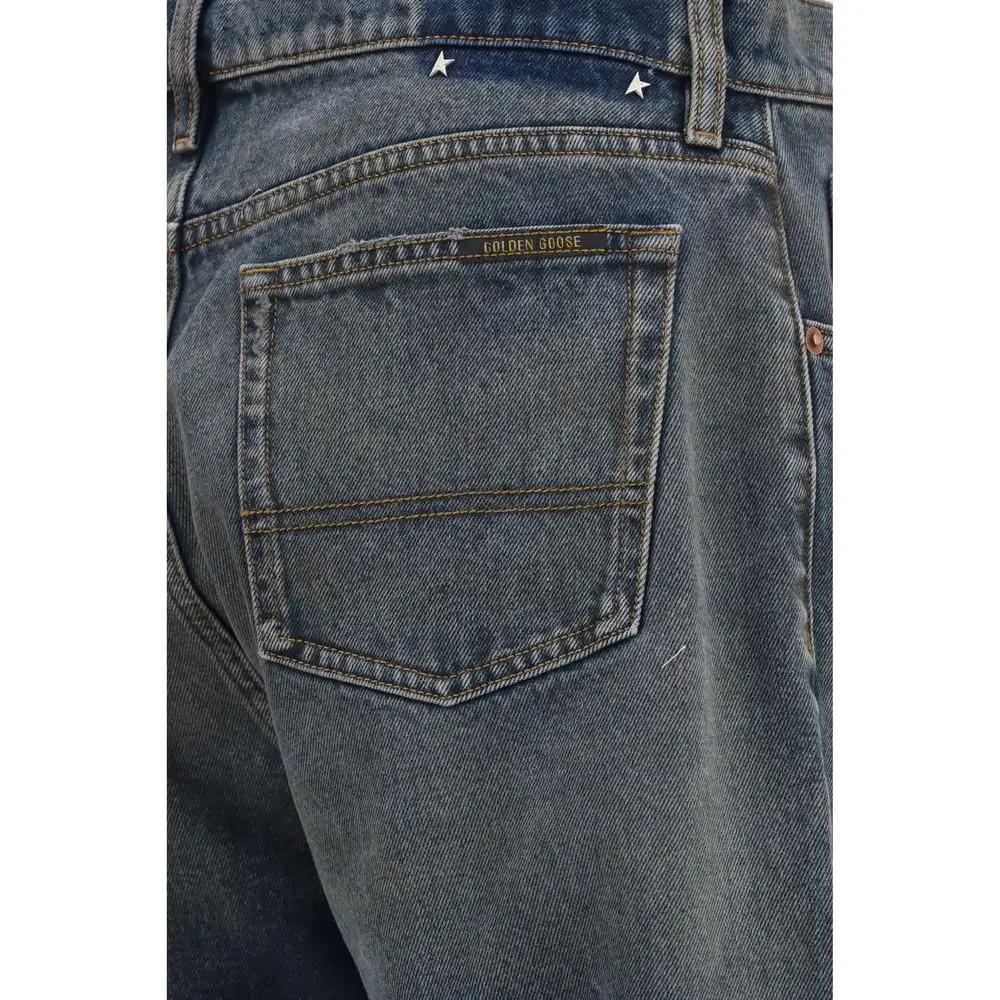 Golden Goose Golden Goose Blue Cotton Relaxed Fit Jeans