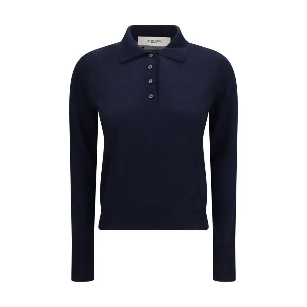 Golden Goose Golden Goose Blue Wool Oves Aries Shirt