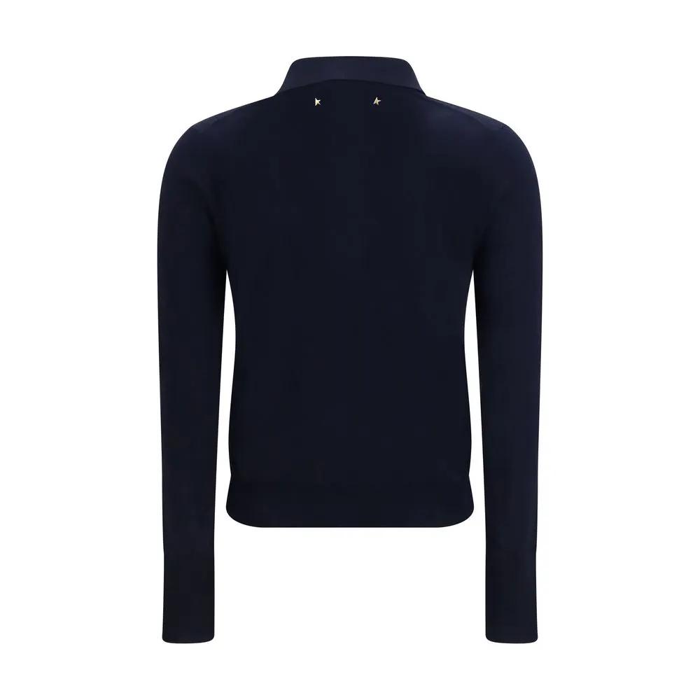 Golden Goose Golden Goose Blue Wool Oves Aries Shirt