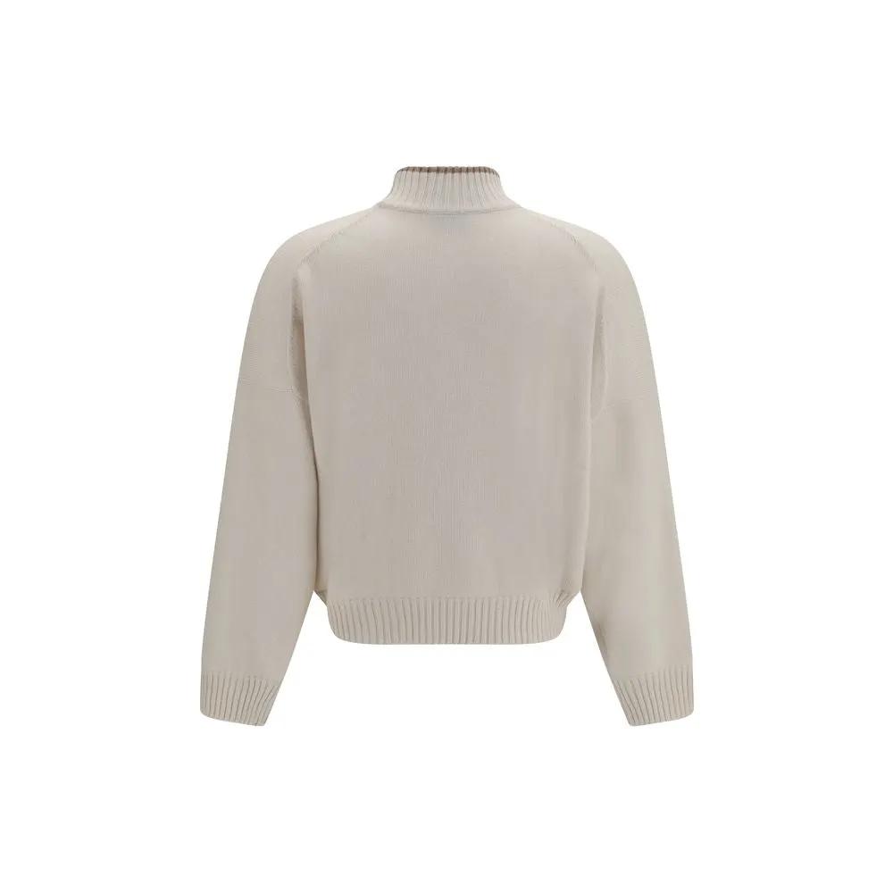 Brunello Cucinelli Brunello Cucinelli White Cashmere Sweater