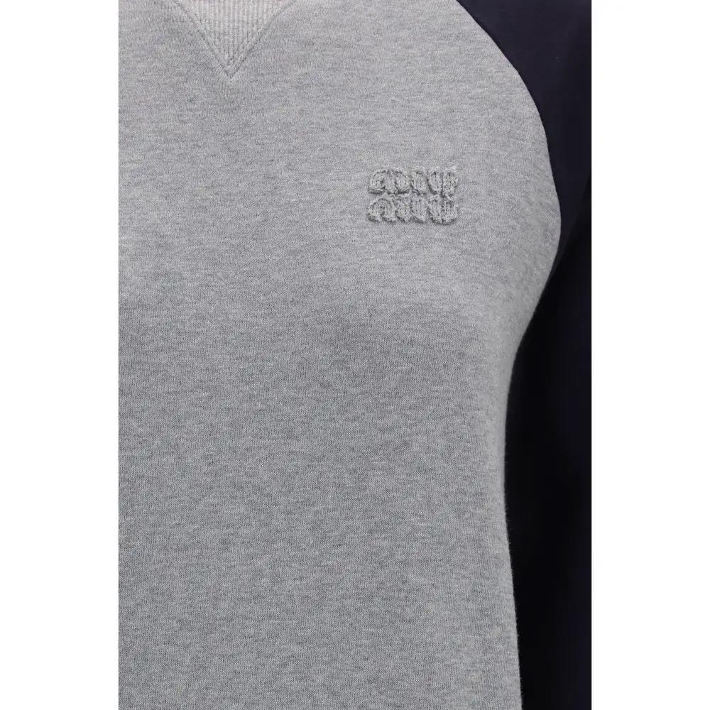 Miu Miu Miu Miu Multicolor Cotton Sweatshirt