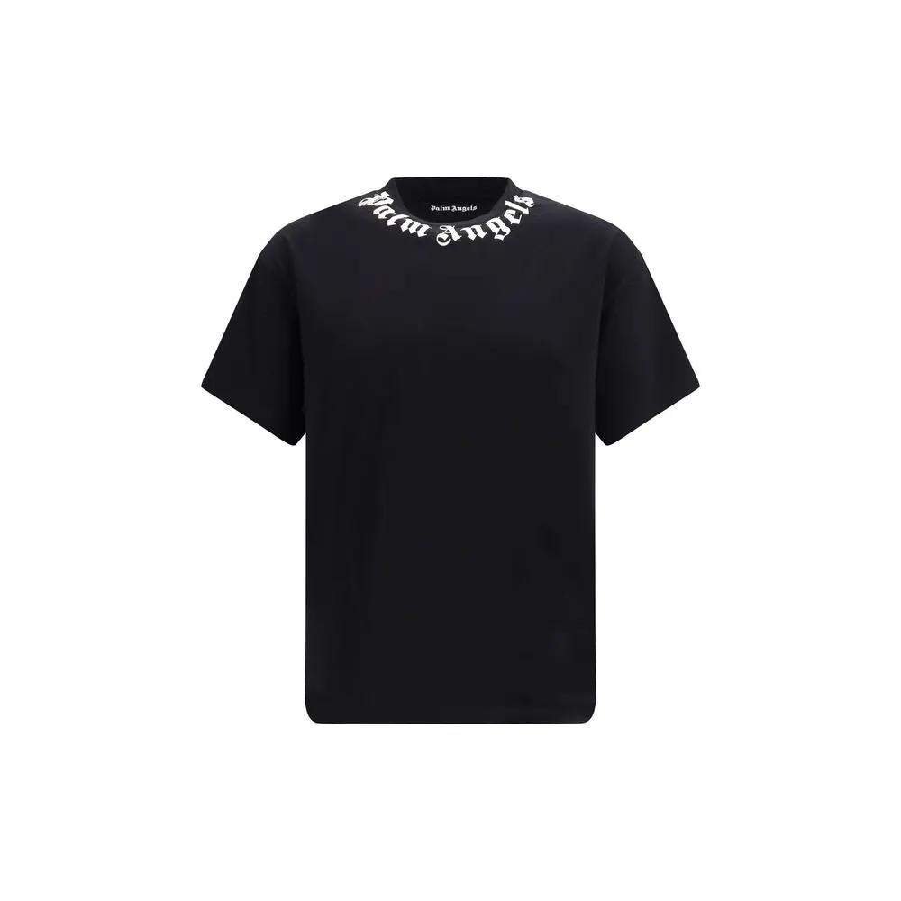 Palm Angels Palm Angels Black Cotton T-Shirt
