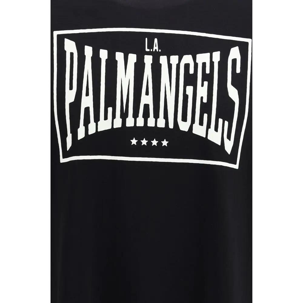 Palm Angels Palm Angels Black Cotton T-Shirt
