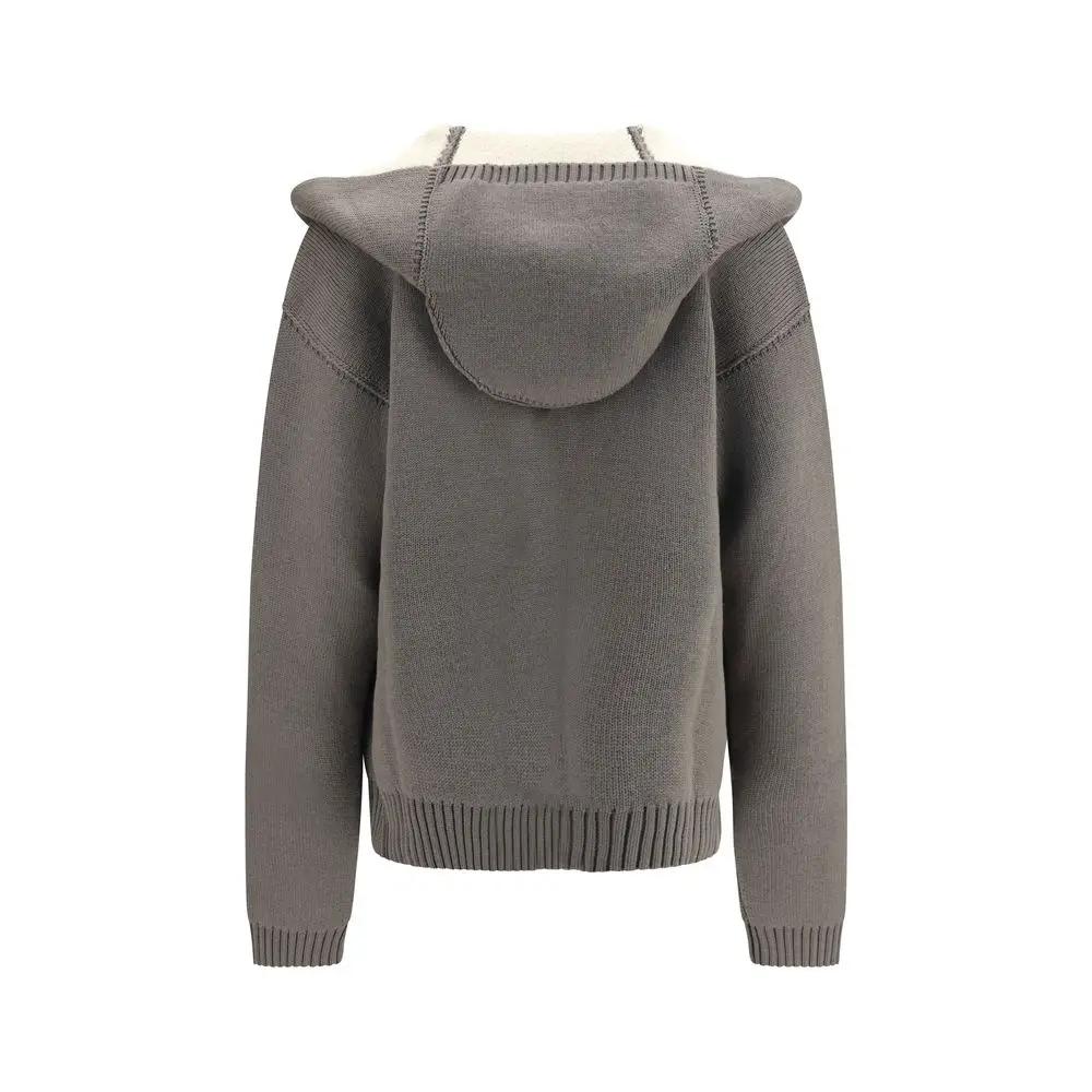 Rick Owens Rick Owens Gray Wool Oves Aries Hoodie