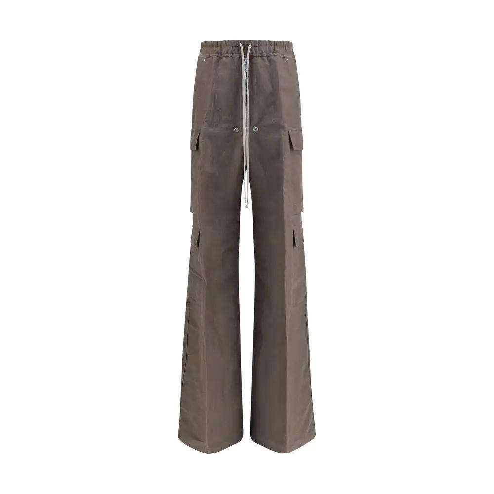 Rick Owens Rick Owens Gray Ramie Cargo Pants