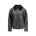 Loulou De Saison Loulou De Saison Brown Calf Leather Bos Taurus Bomber