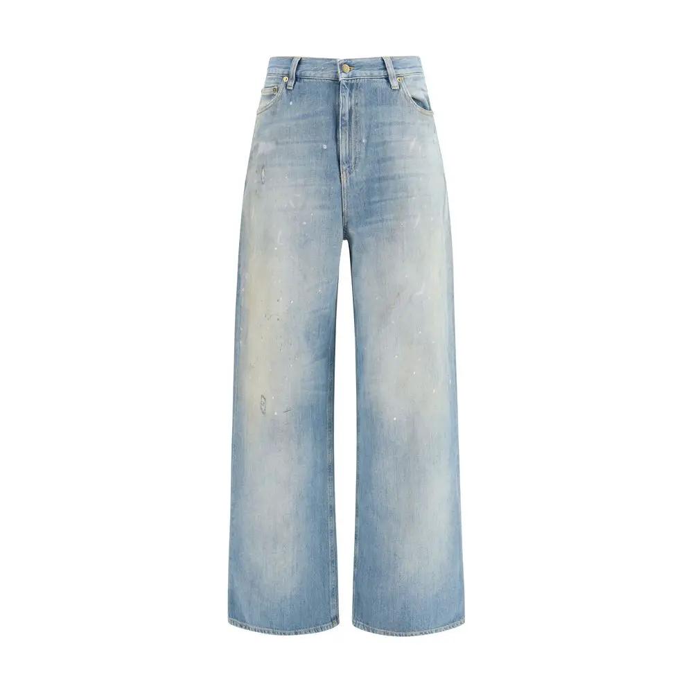 Golden Goose Blue Cotton Boyfriend Jeans