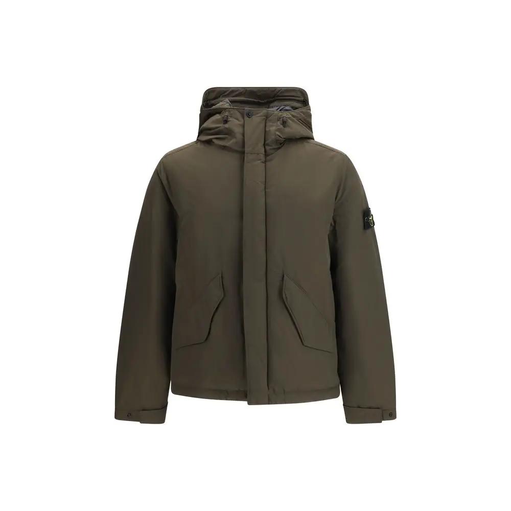 Stone Island Bicolor Polyester Shell Jacket