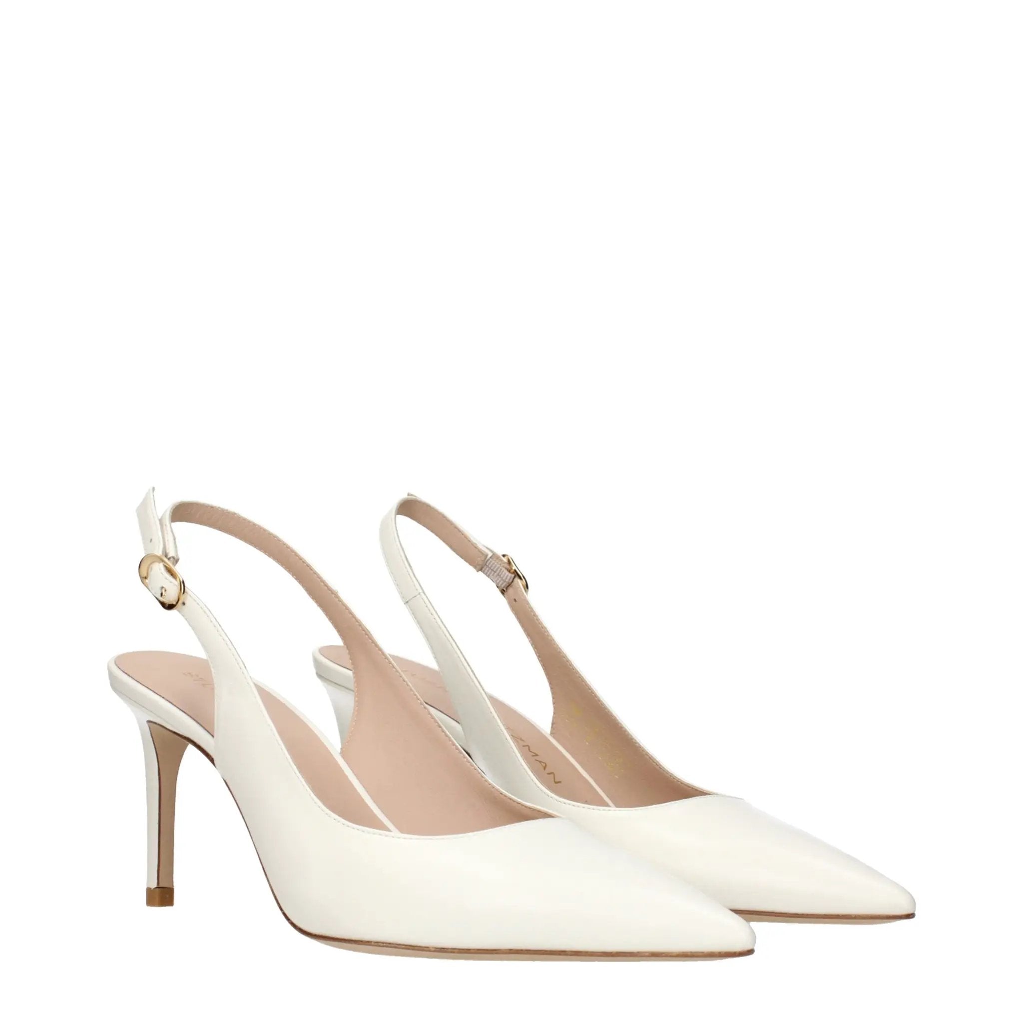 Stuart Weitzman Beige Leather High Heel Pumps