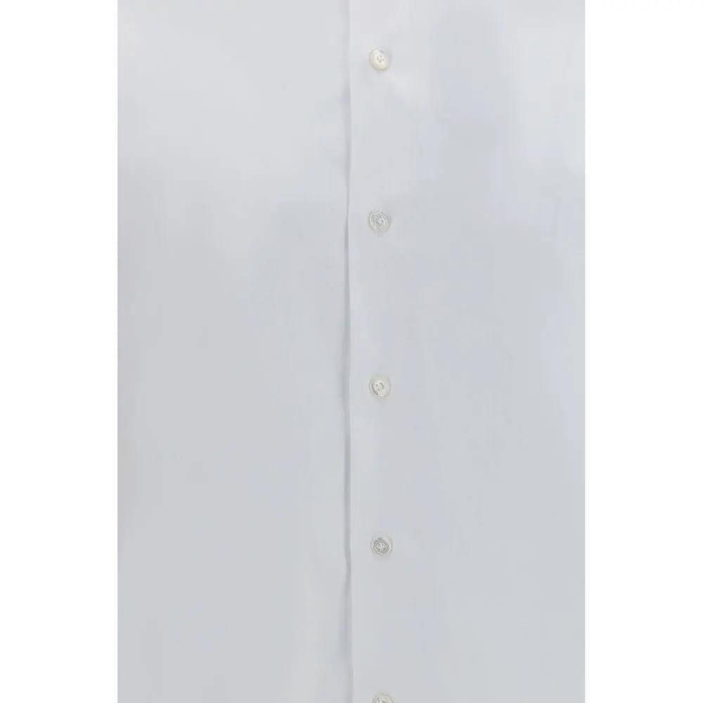 Finamore White Cotton Dress Shirt