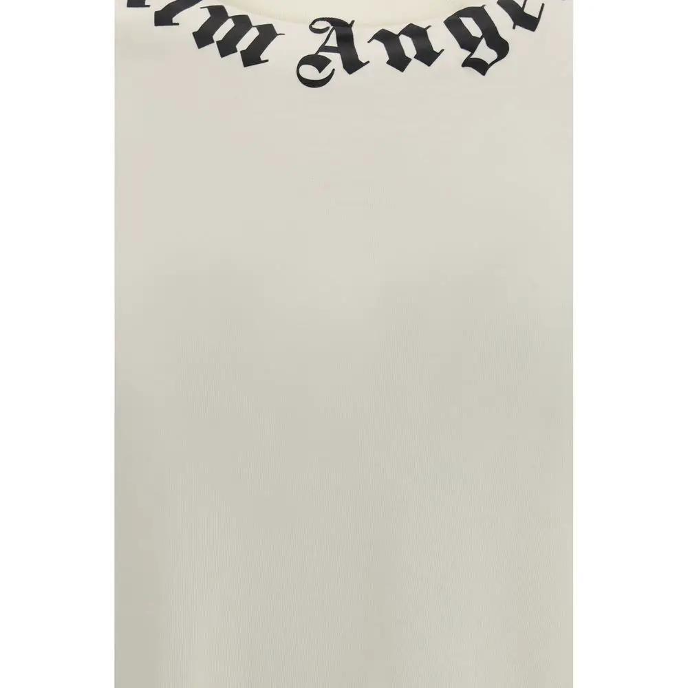 Palm Angels Beige Cotton T-Shirt