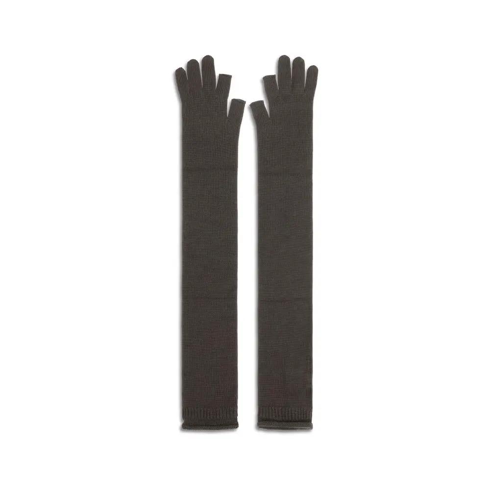 Rick Owens Gray Wool Oves Aries Gloves