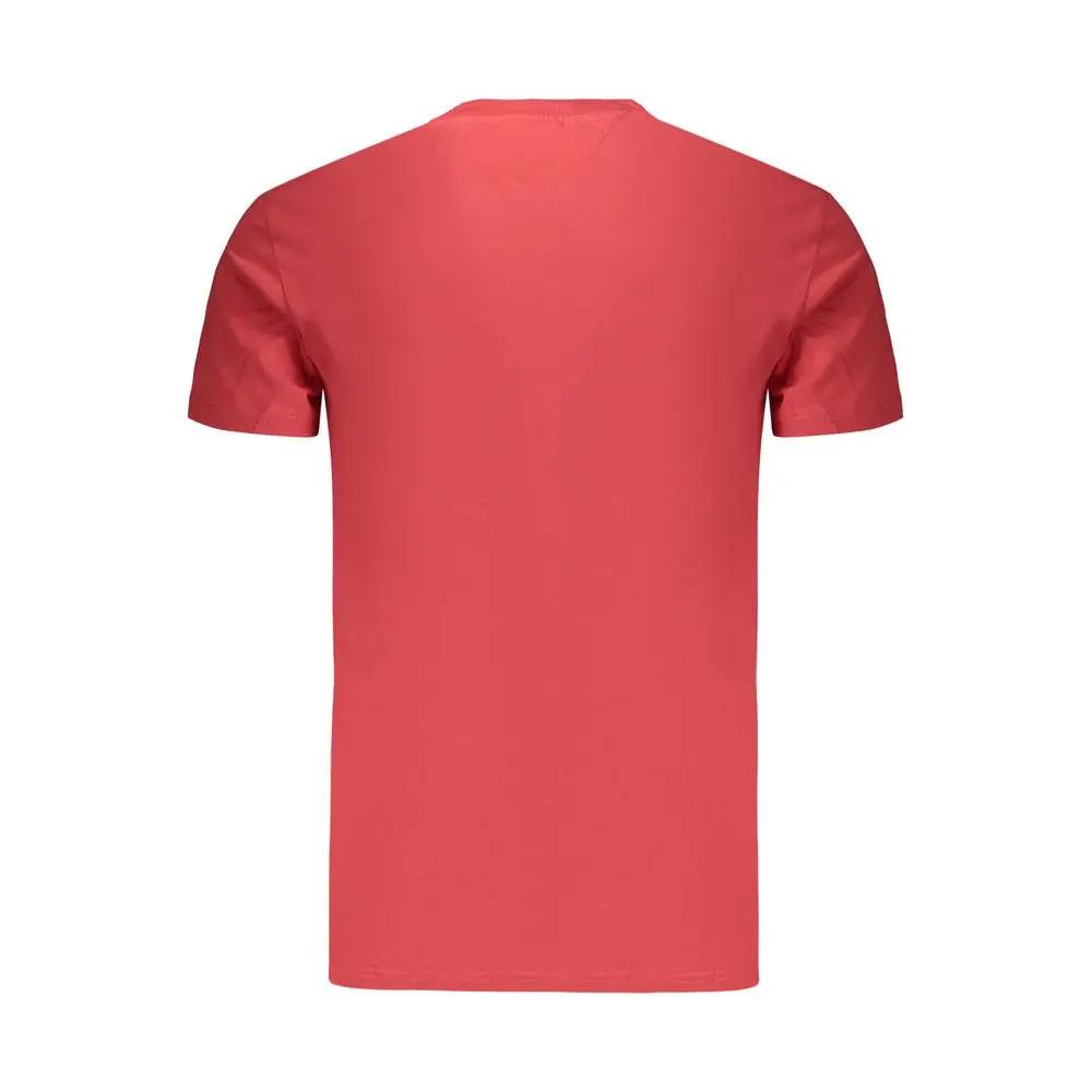 Tommy Hilfiger Red Cotton Men's T-Shirt