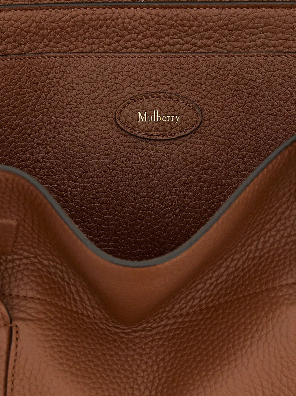 Mulberry Brown Calfskin Shoulder Bag
