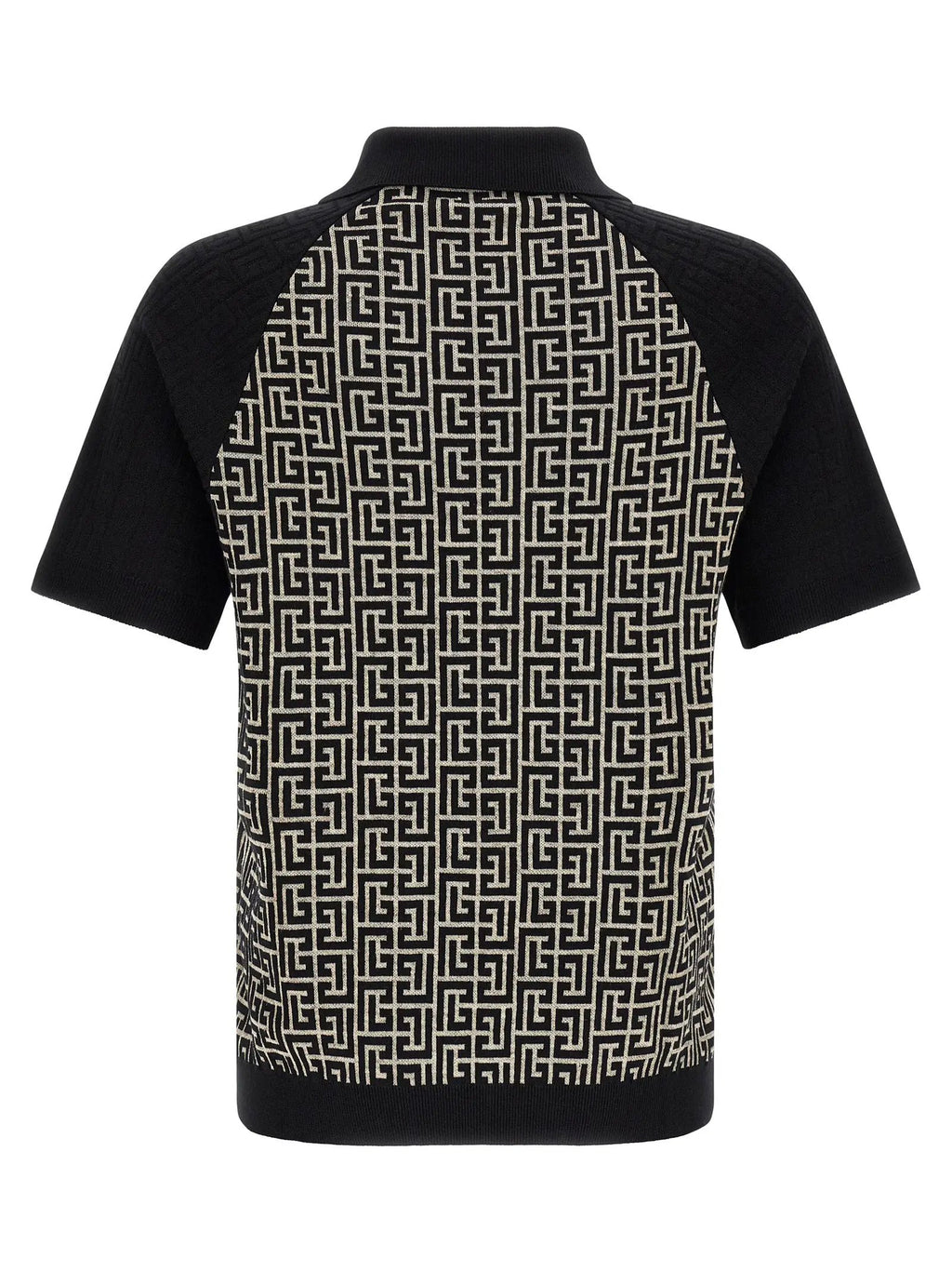 Balmain Bicolor Cotton Polo Shirt