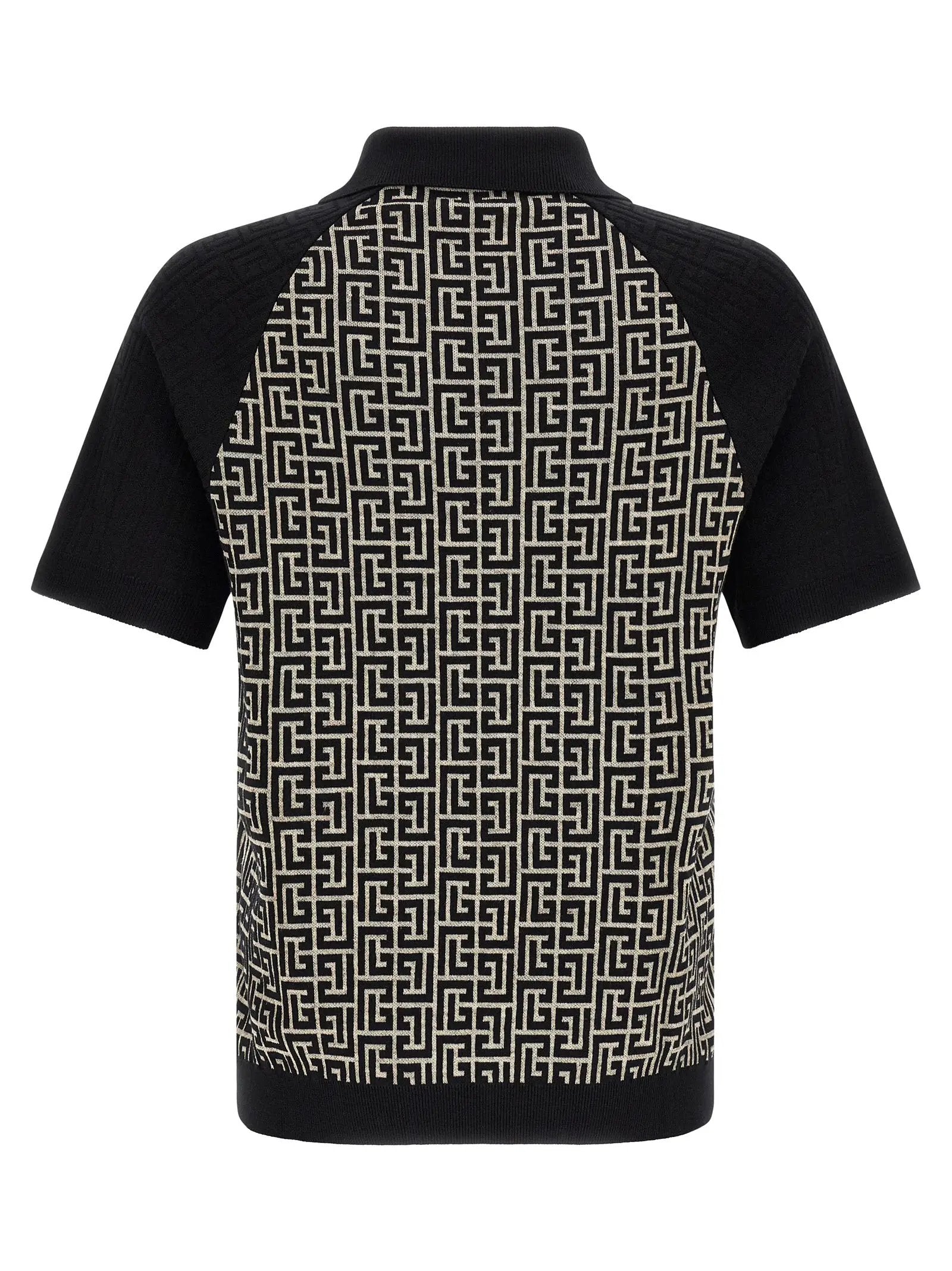 Balmain Bicolor Cotton Polo Shirt