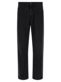 Balmain Black Cotton Straight-Leg Jeans