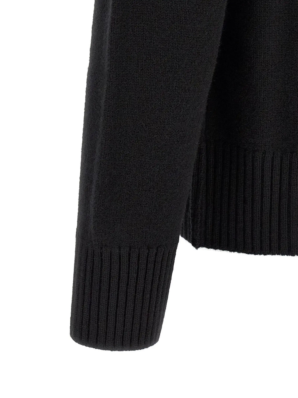 Ami Paris Black Wool Cardigan